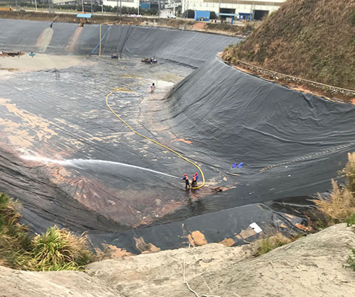 博山废水池清理